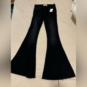 Super flare free people stretchy jeans